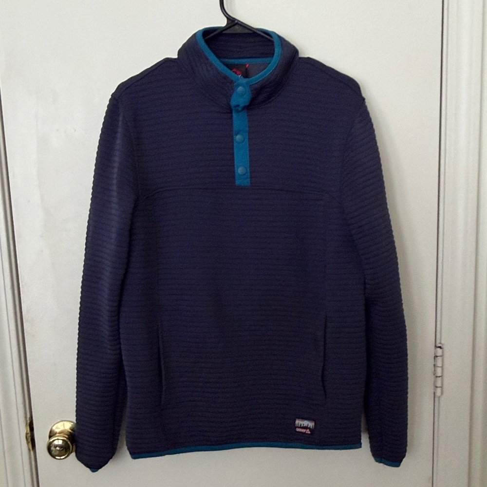 Gerry Men's Ottoman 1/4 Snap Pullover Navy Blue - Size M